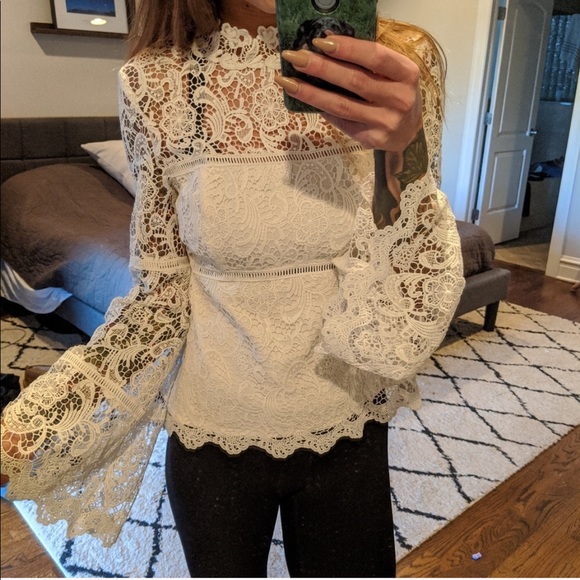 Bardot (Revolve) Lace Blouse XS - Picture 4 of 6